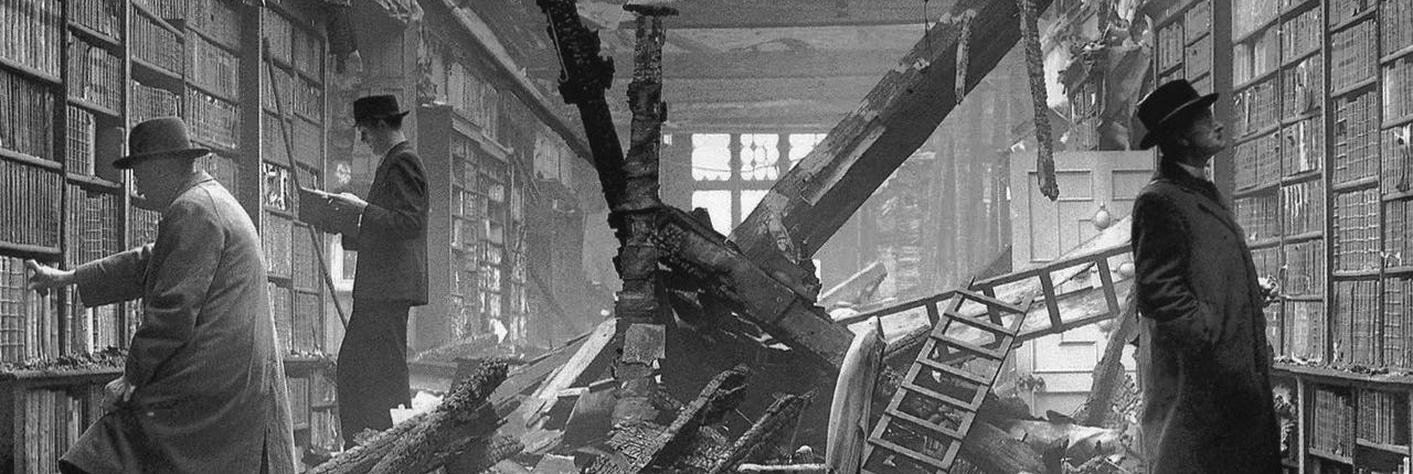 Holland House Library After an Air Raid in London, 1940