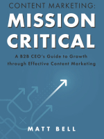 Content Marketing - Mission Critical - cover image